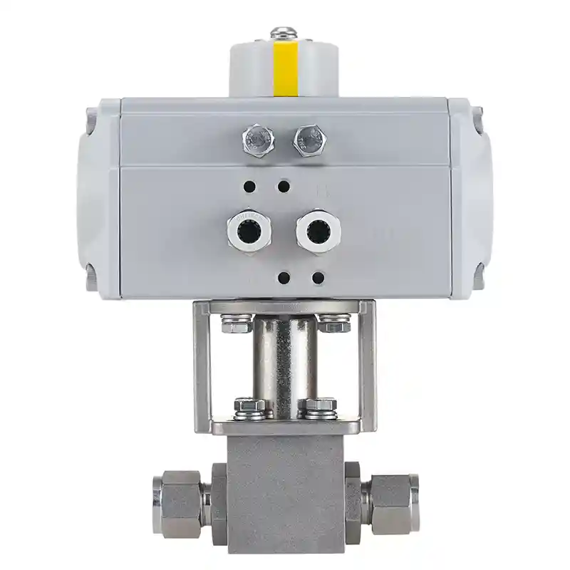 Pneumatic High Pressure Ferrule Ball Valve